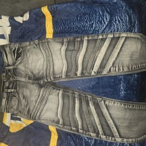 1 pair of Indigo Black and Gray Denim Jeans and 1 pair of Stylish blue Jeans